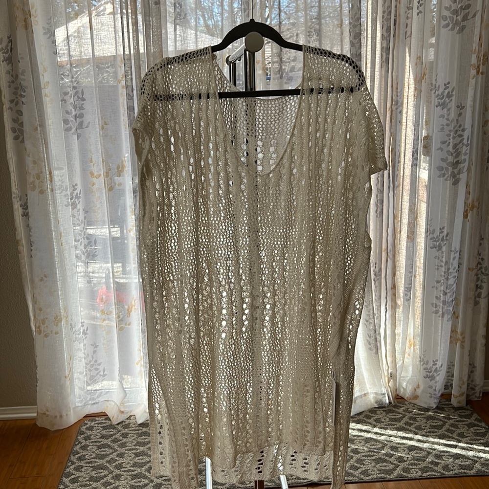 Cupshe white/cream bathing suit cover up